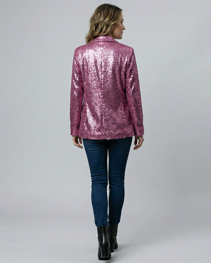 Sparkling women's sequin blazer