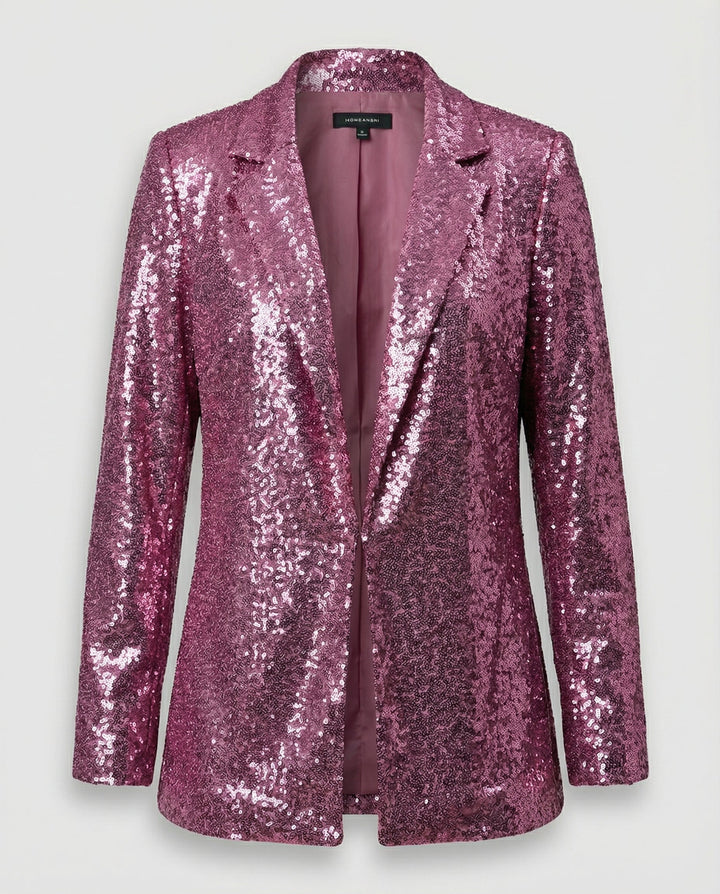 Sparkling women's sequin blazer