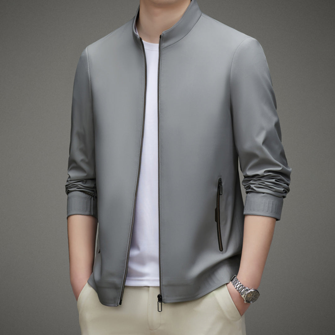 Mune Fashion | Slim Fit Shoulder Structure Zipper Rib Cuffs