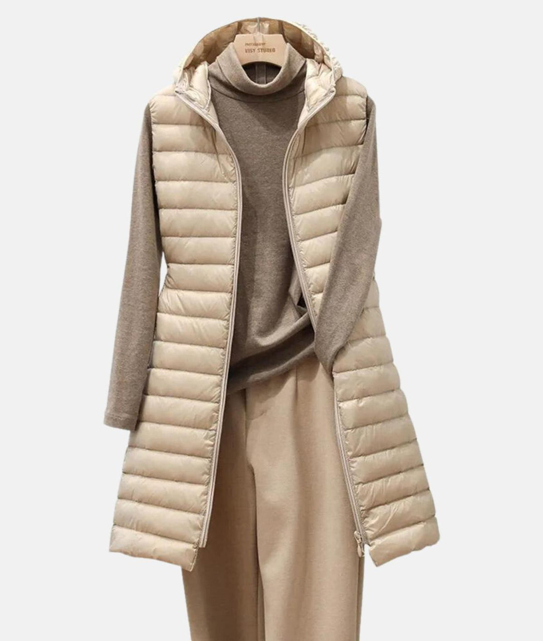 Mune | Lightweight Quilted Slim Fit Long Coat