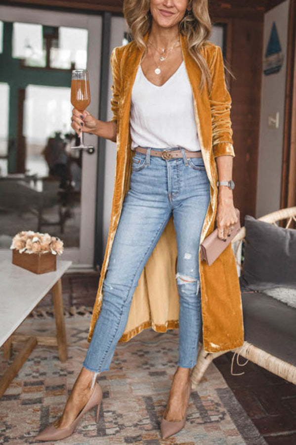 Mune | Women's Velvet Cardigan with Long Sleeves