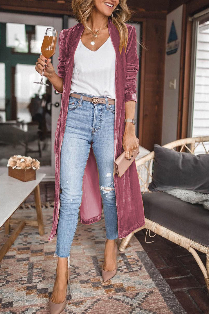 Mune | Women's Velvet Cardigan with Long Sleeves