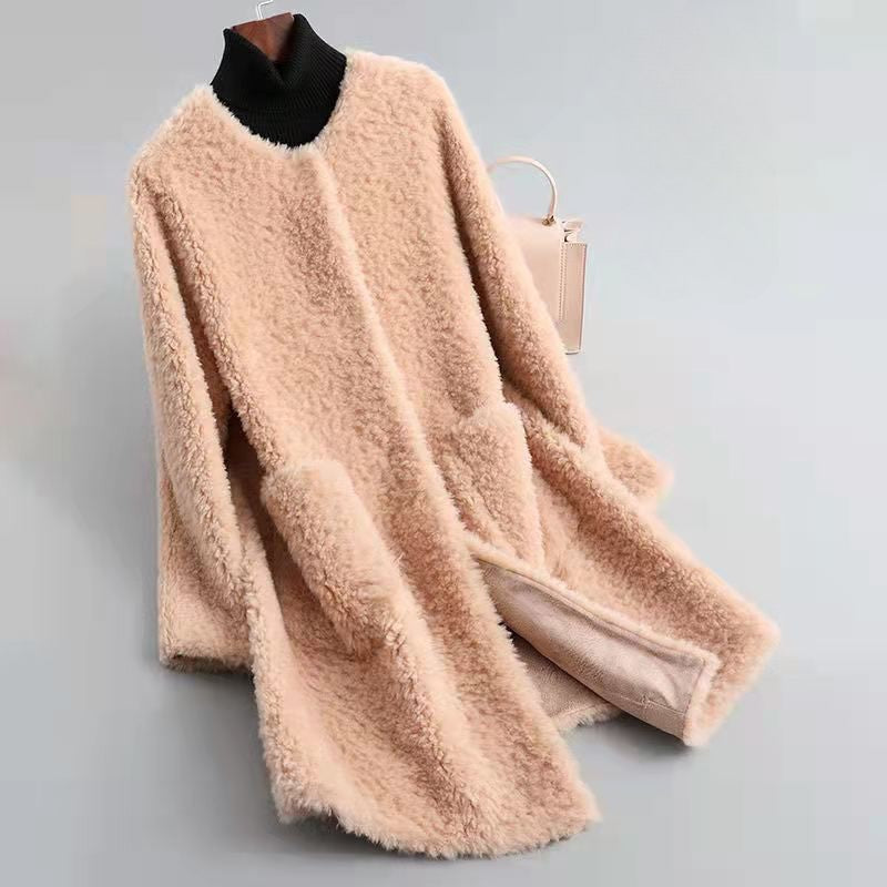 Mune | Women's Shearling Winter Jacket with Pockets