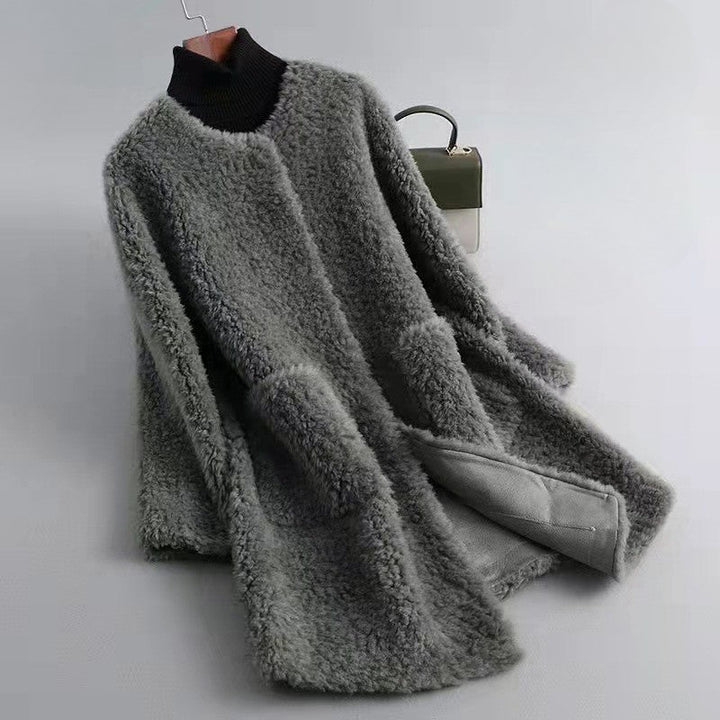 Mune | Women's Shearling Winter Jacket with Pockets