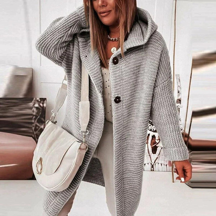 Mune | Longer Warmer Hoodie Knit Cardigan