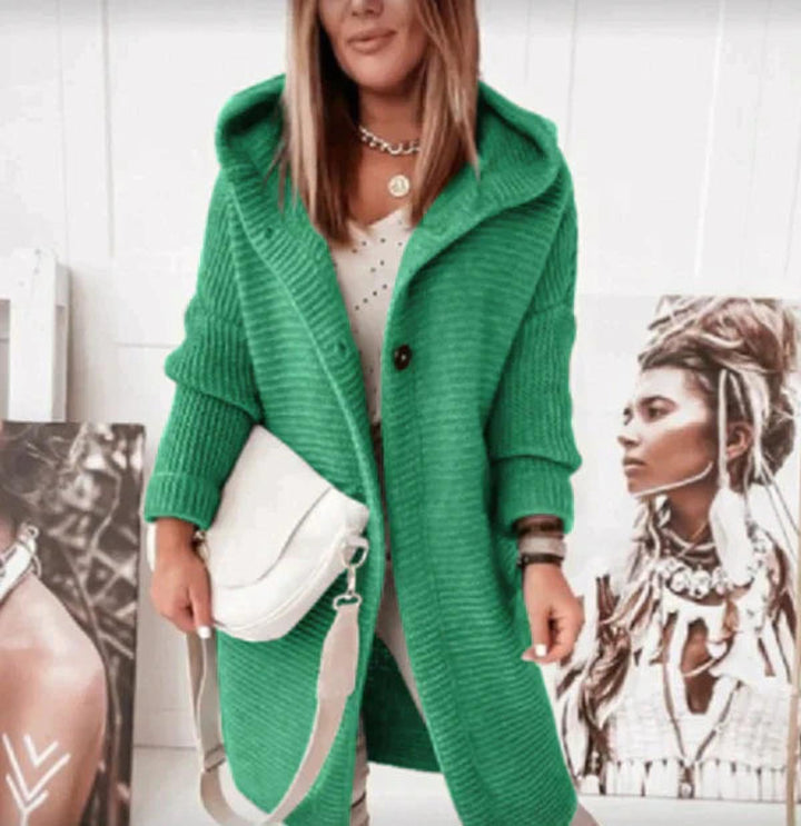 Mune | Longer Warmer Hoodie Knit Cardigan