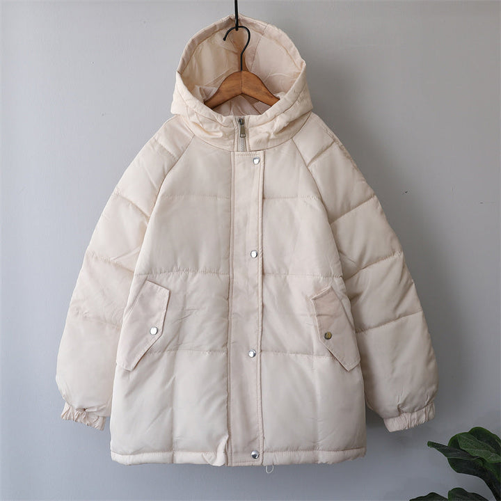 Mune | Women's Loose Fitted Padded Winter Jacket with Hood and Pockets