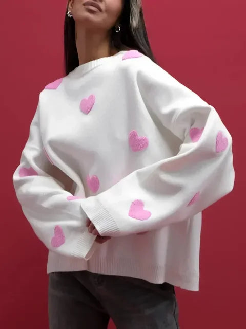 Mune | Sweater with knitted heart