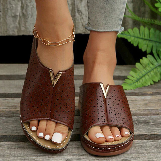 Mune Fashion - Orthopedic flat strap sandals