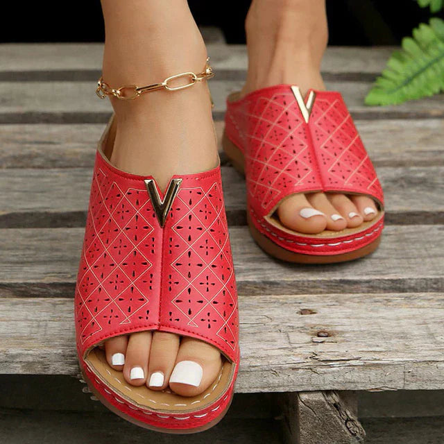 Mune Fashion - Orthopedic flat strap sandals