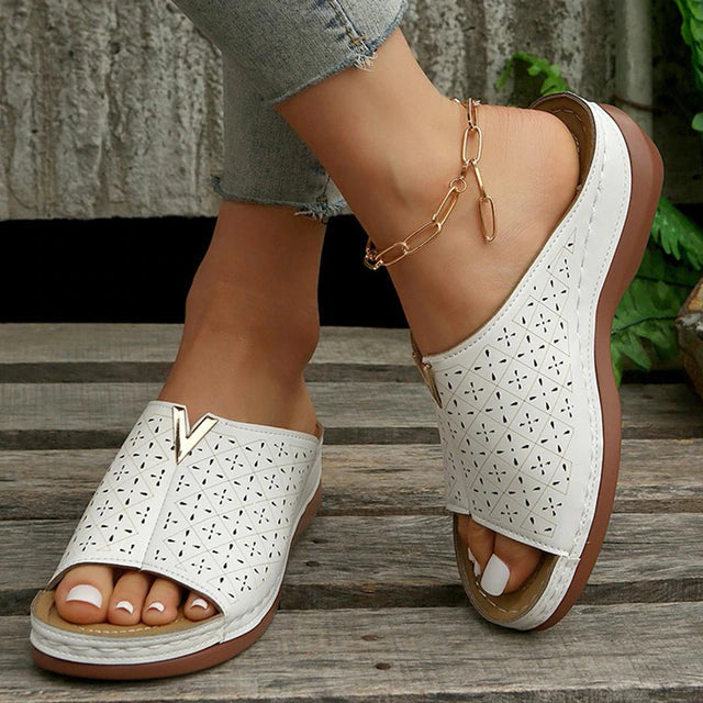 Mune Fashion - Orthopedic flat strap sandals
