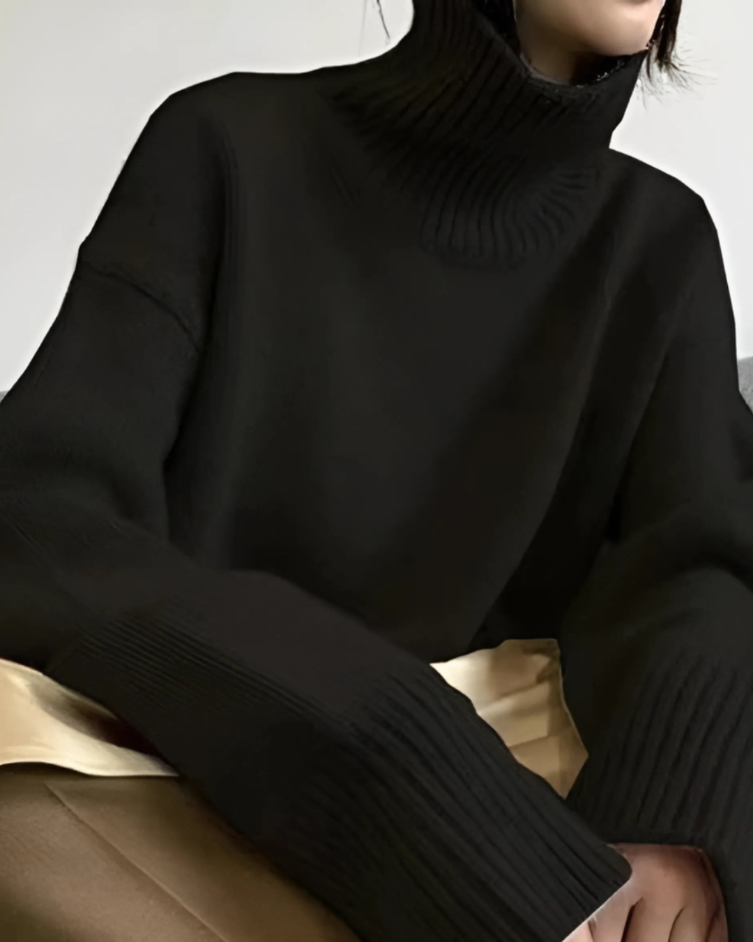 Mune | Luxurious Cashmere Turtleneck Sweater for Women Amelia