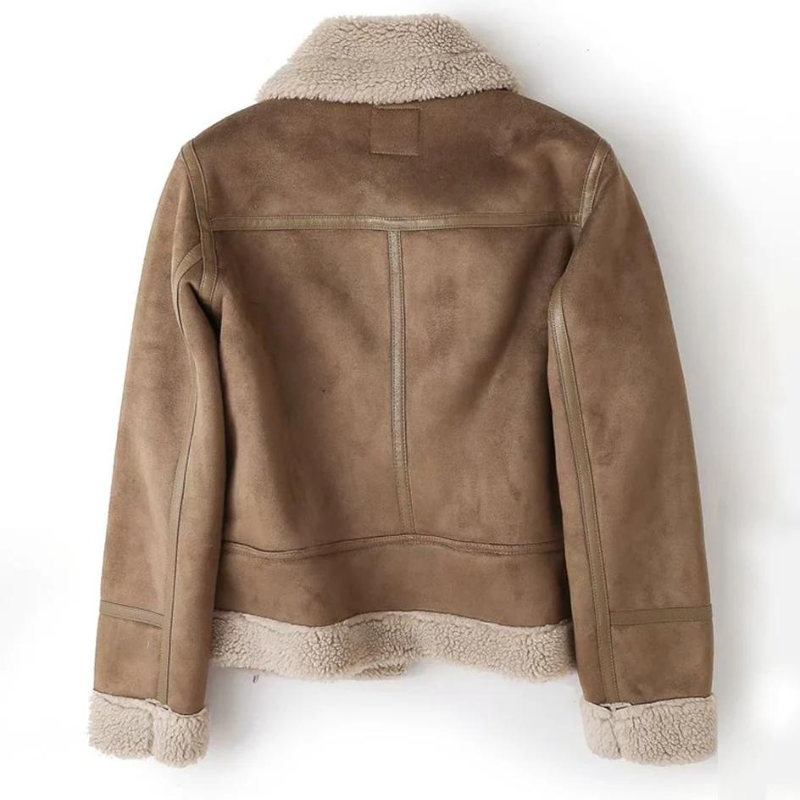 Mune | Suede Jacket with Ultra-Fine Sherpa Lining for Women