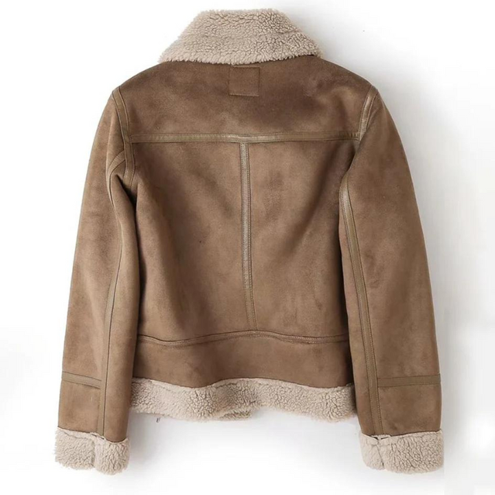 Mune | Suede Jacket with Ultra-Fine Sherpa Lining for Women