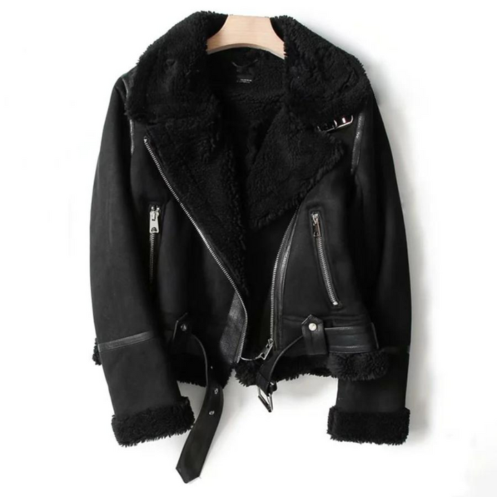 Mune | Suede Jacket with Ultra-Fine Sherpa Lining for Women