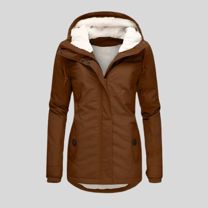 Mune | Long Winter Coat with Hood & Lining Waterproof Warm & Comfortable