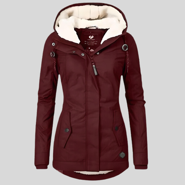 Mune | Long Winter Coat with Hood & Lining Waterproof Warm & Comfortable