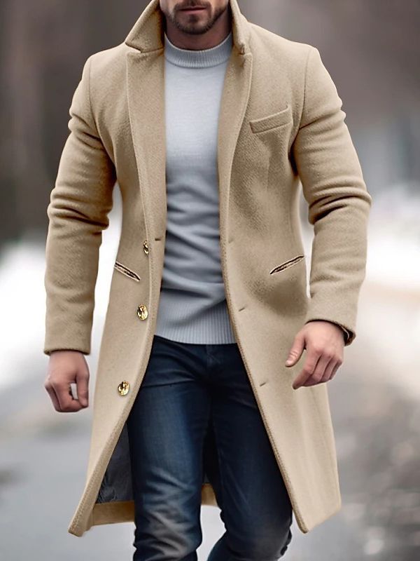 Mune | Modern Men's Coat with Buttons