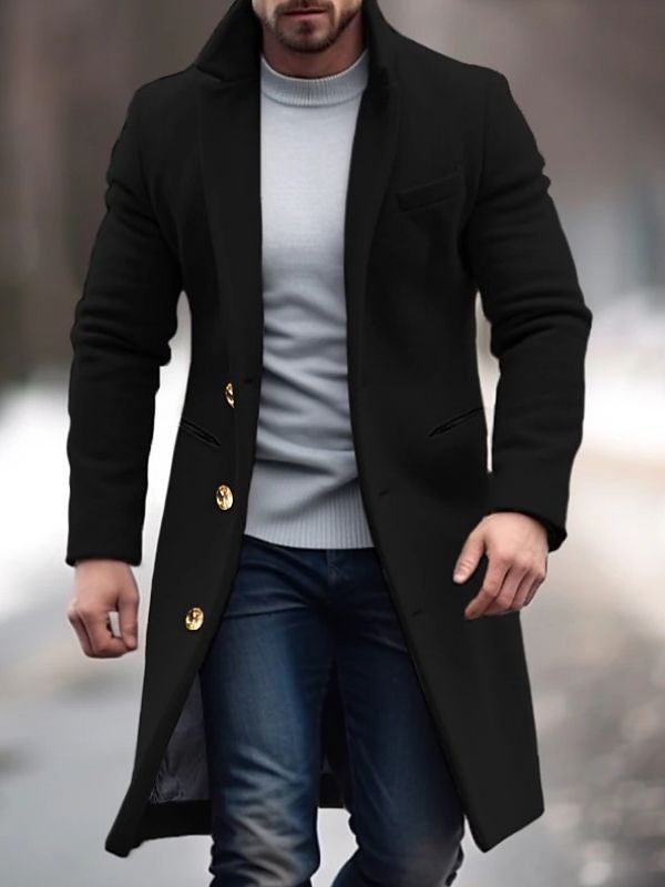 Mune | Modern Men's Coat with Buttons