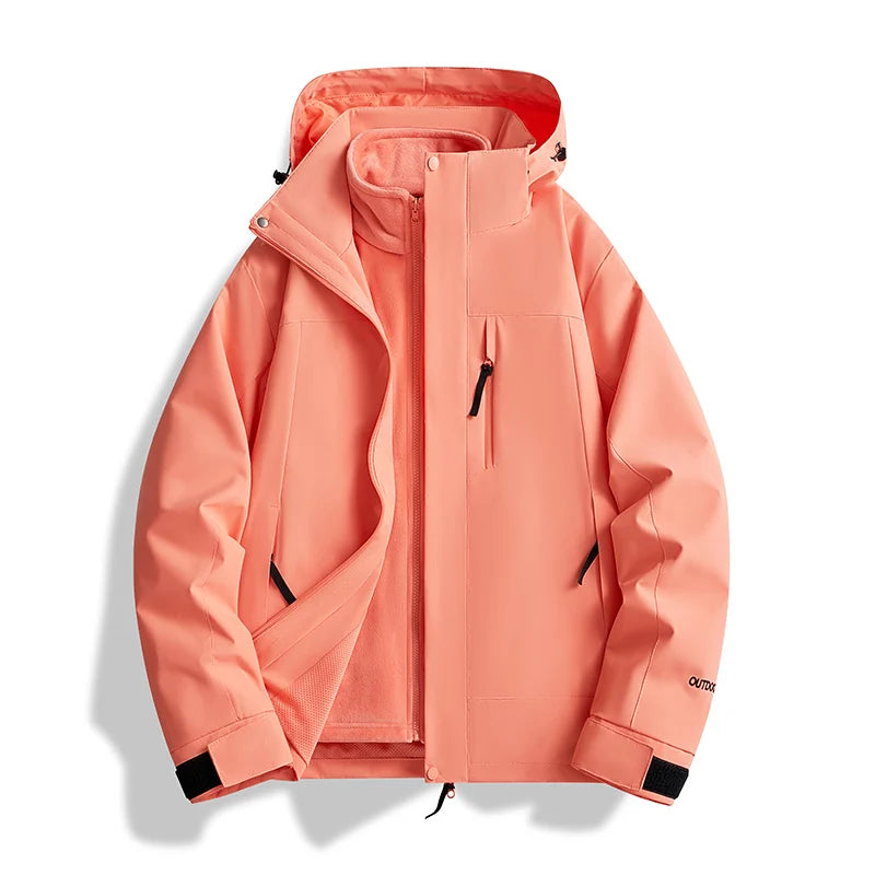 Mune | Women's Windbreaker Jacket with Removable Hood and Waterproof Zippers