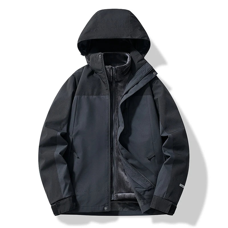 Mune | Women's Windbreaker Jacket with Removable Hood and Waterproof Zippers