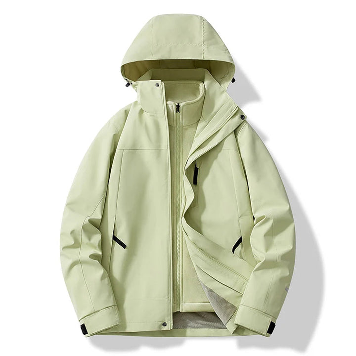 Mune | Women's Windbreaker Jacket with Removable Hood and Waterproof Zippers