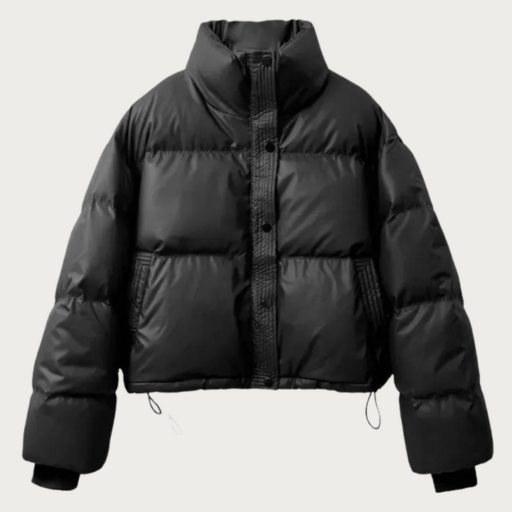 Mune | Women's Short Puffer Jacket with High Collar and Insulating Filling