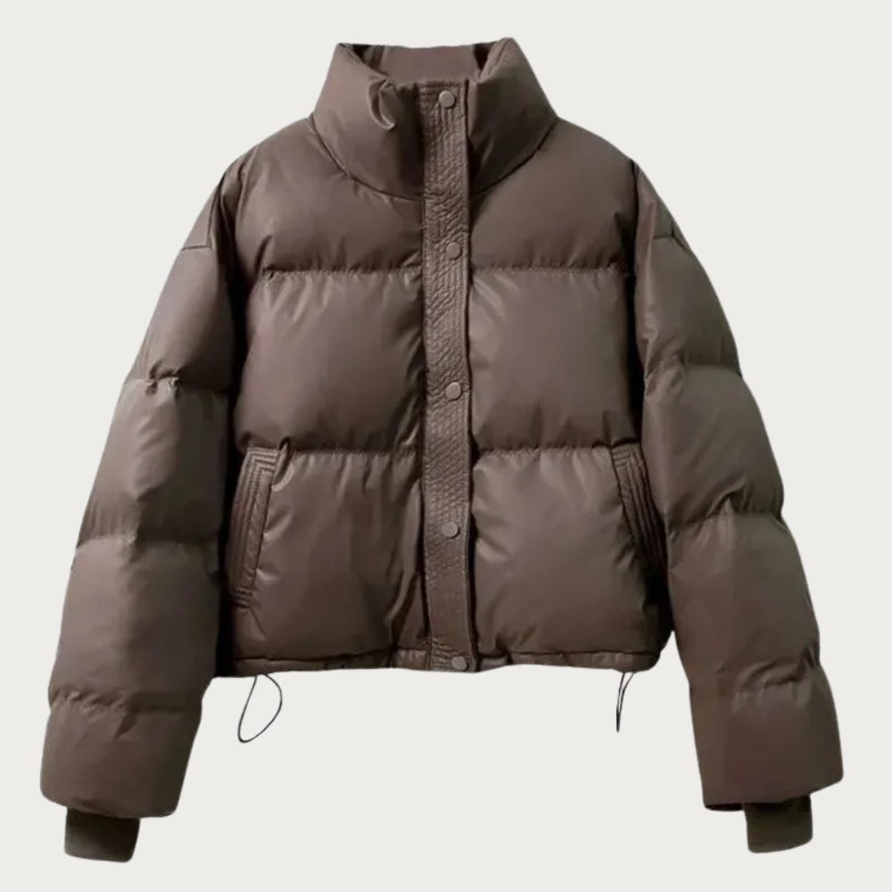 Mune | Women's Short Puffer Jacket with High Collar and Insulating Filling