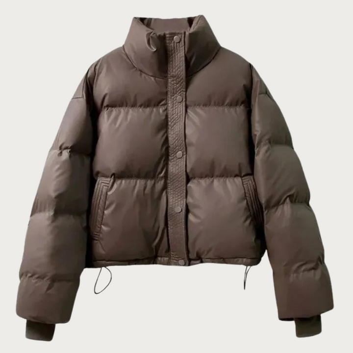 Mune | Women's Short Puffer Jacket with High Collar and Insulating Filling