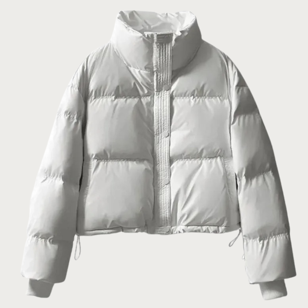 Mune | Women's Short Puffer Jacket with High Collar and Insulating Filling