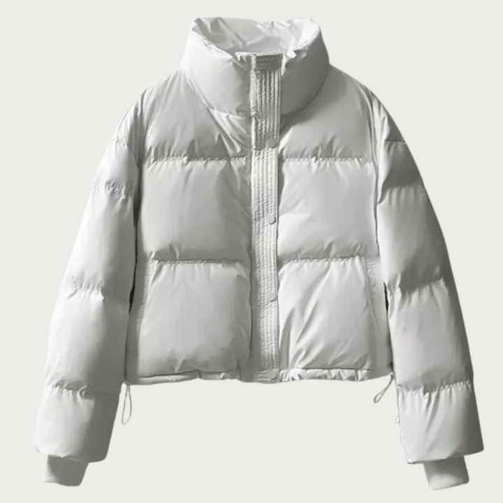 Mune | Women's Short Puffer Jacket with High Collar and Insulating Filling