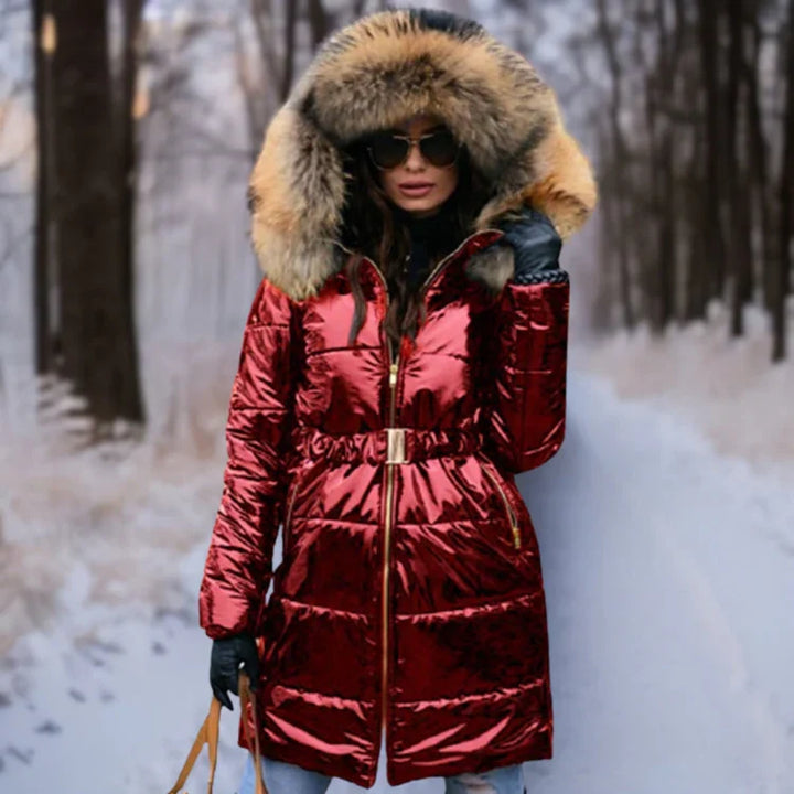 Mune | Warm, Shiny Jacket with Hood