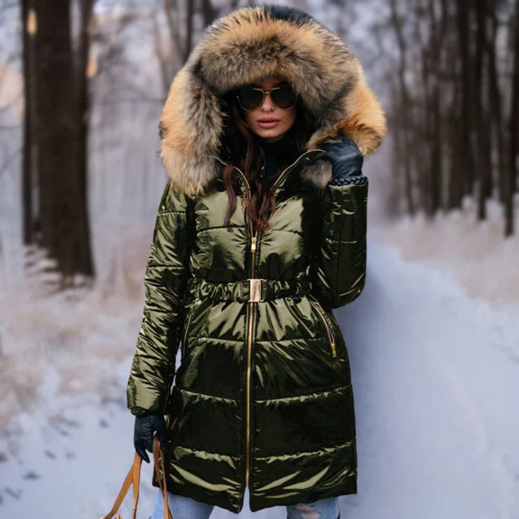 Mune | Warm, Shiny Jacket with Hood