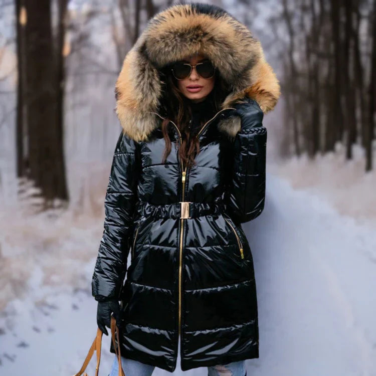 Mune | Warm, Shiny Jacket with Hood