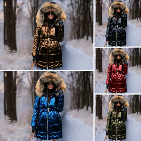 Mune | Warm, Shiny Jacket with Hood