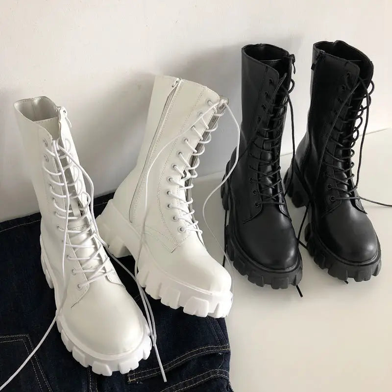 Mune | Women's Calf-High Boots with Sport Sole and Warm Lining