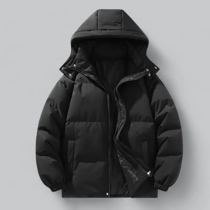 Mune | Stylish men's warm puffer jacket with hood for winter