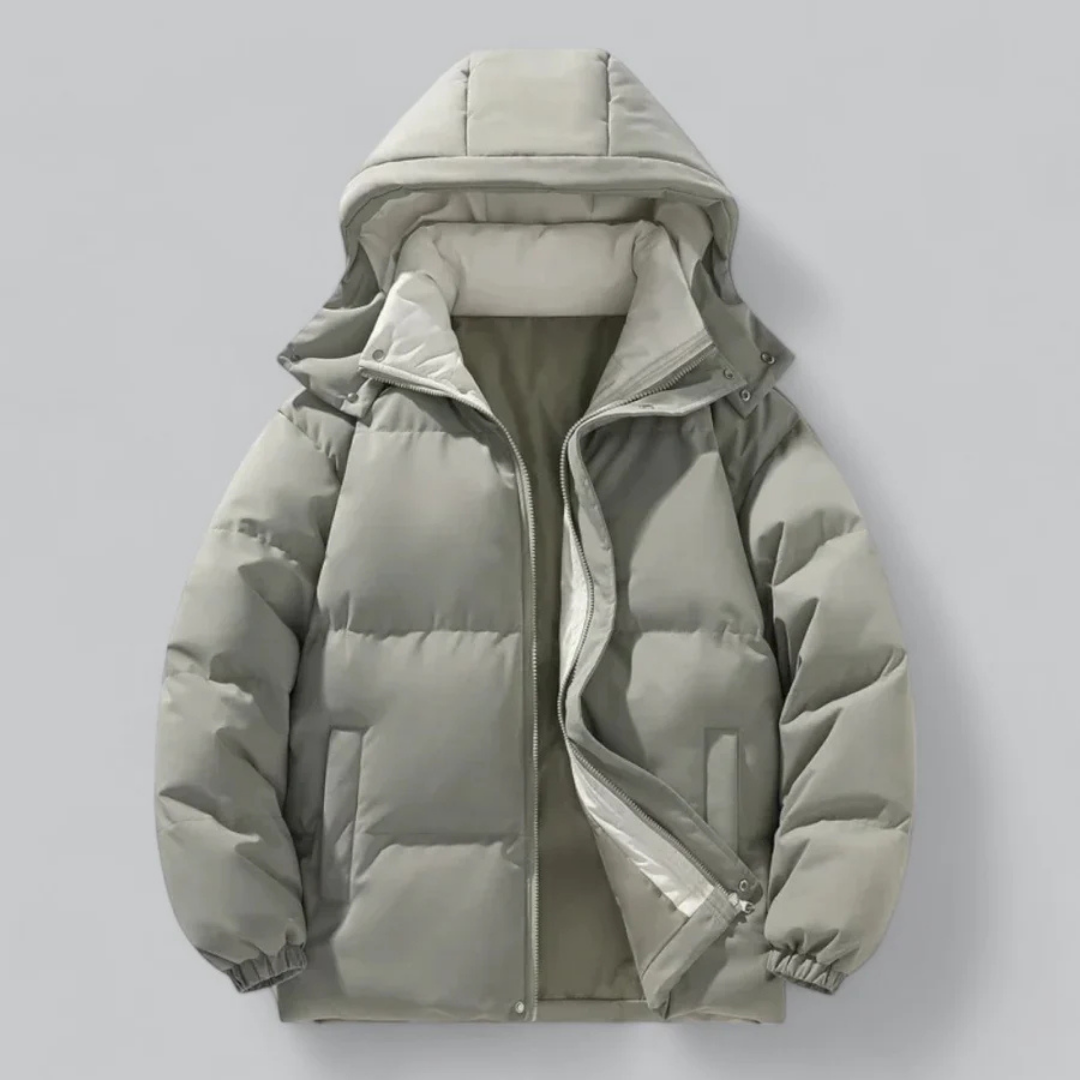 Mune | Stylish men's warm puffer jacket with hood for winter
