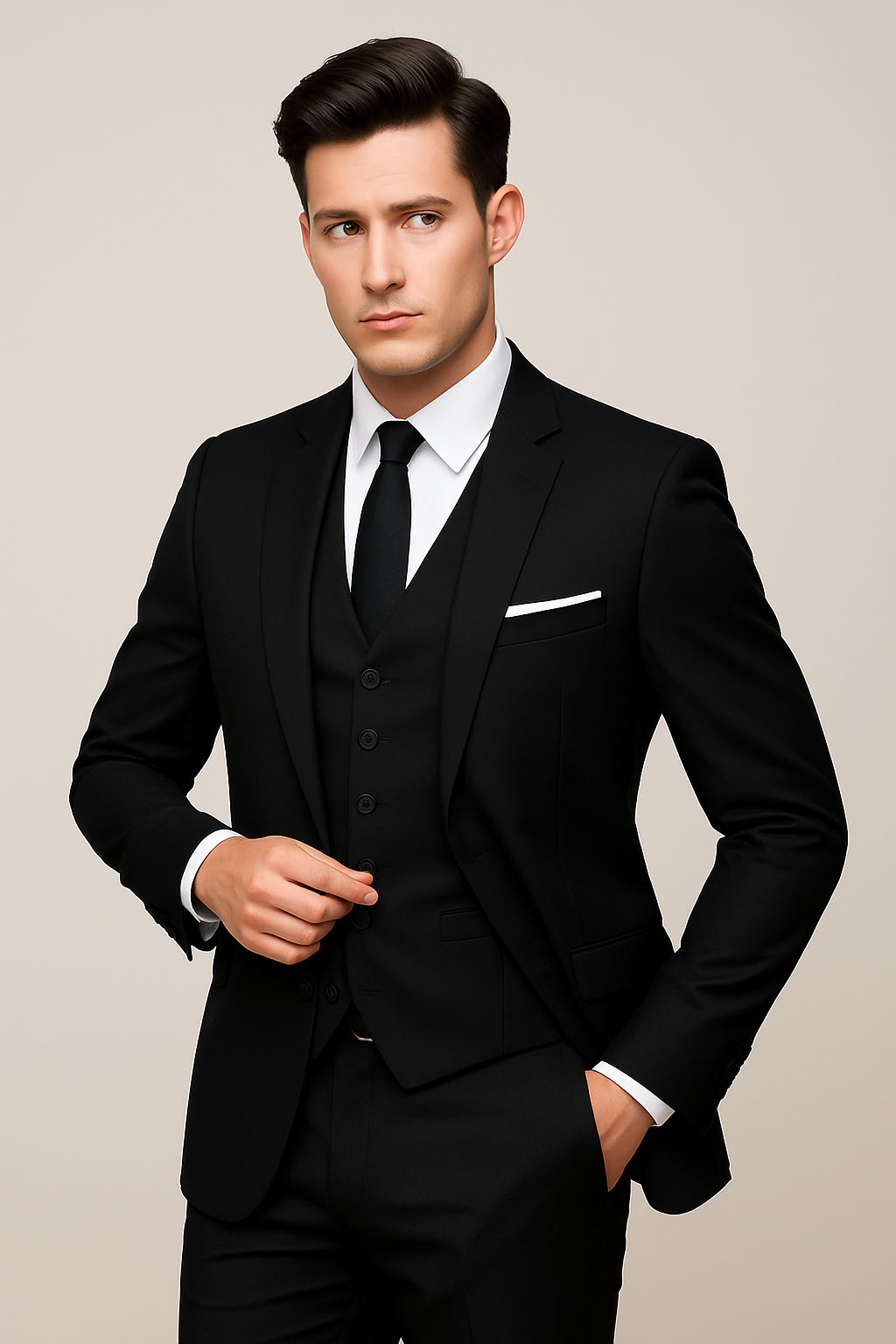 Men Spring Formal Three Piece Suit