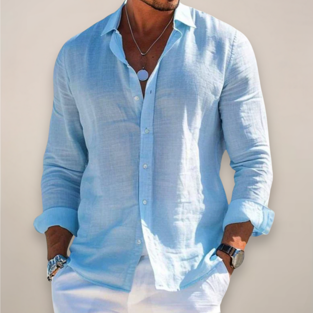Men’s Casual Long Sleeve Button Up Shirt