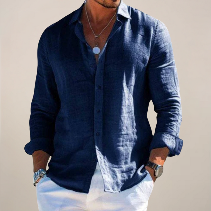 Men’s Casual Long Sleeve Button Up Shirt