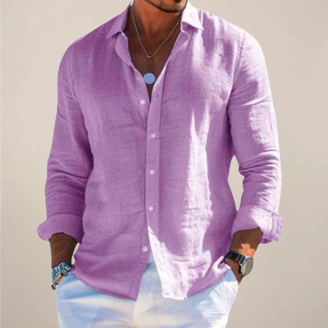 Men’s Casual Long Sleeve Button Up Shirt