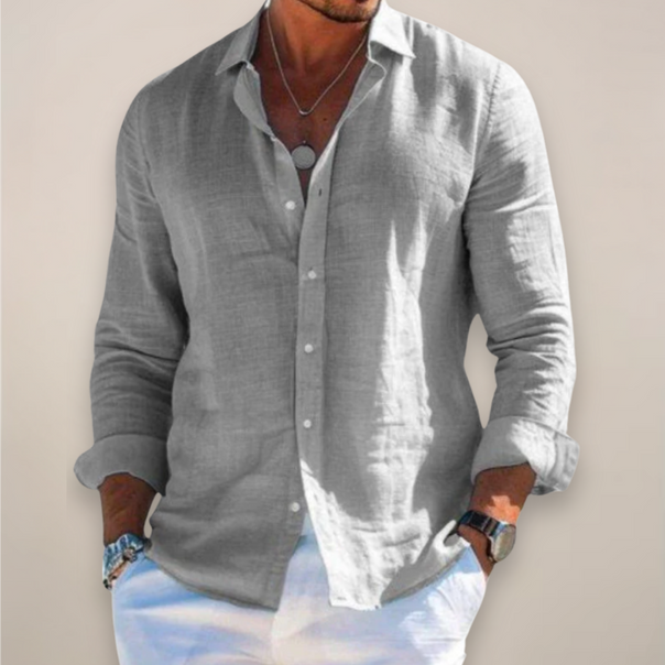 Men’s Casual Long Sleeve Button Up Shirt