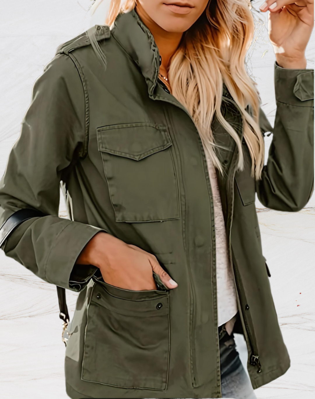 Mune | Long-sleeve jacket with four pockets for women