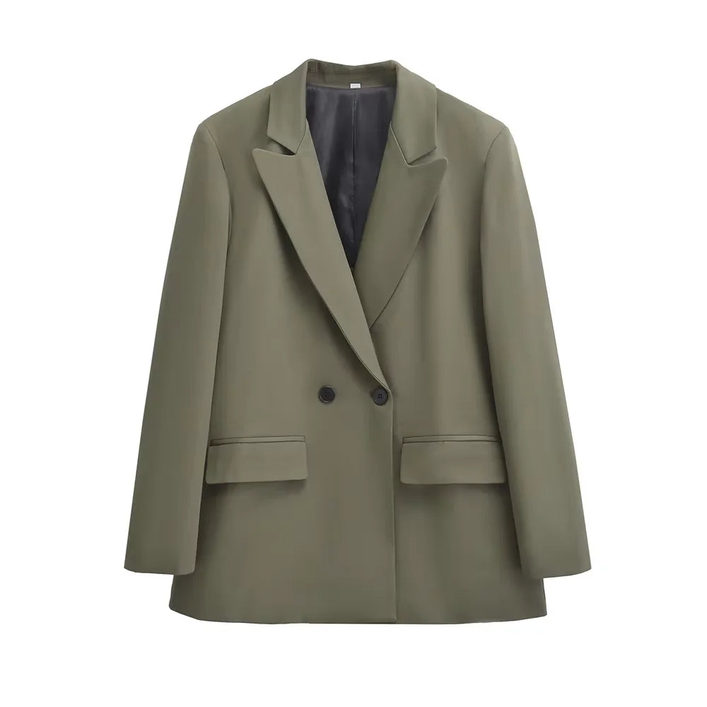 Mune | Women's Blazer - Structured With Double Button Closure