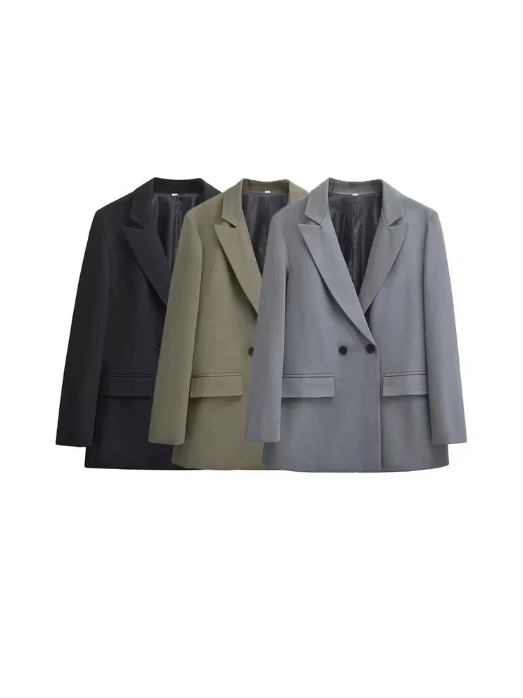 Mune | Women's Blazer - Structured With Double Button Closure
