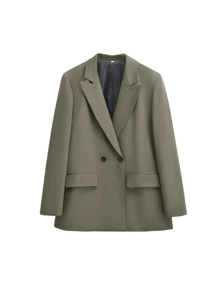 Mune | Women's Blazer - Structured With Double Button Closure