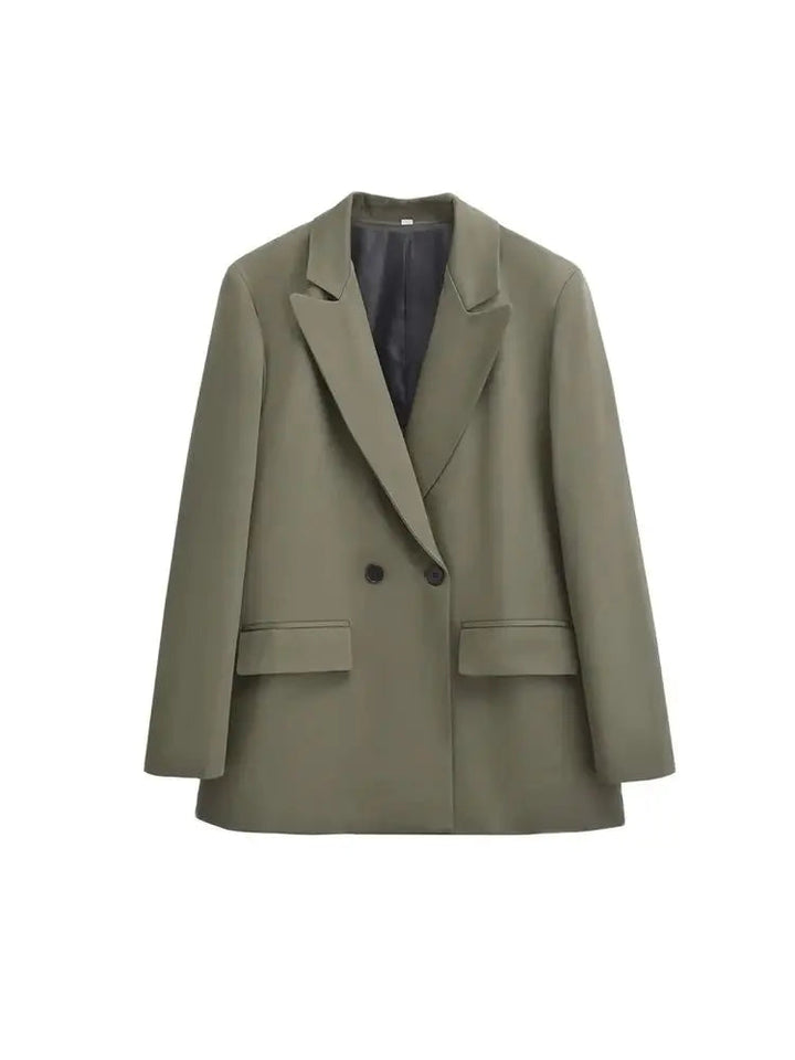Mune | Women's Blazer - Structured With Double Button Closure