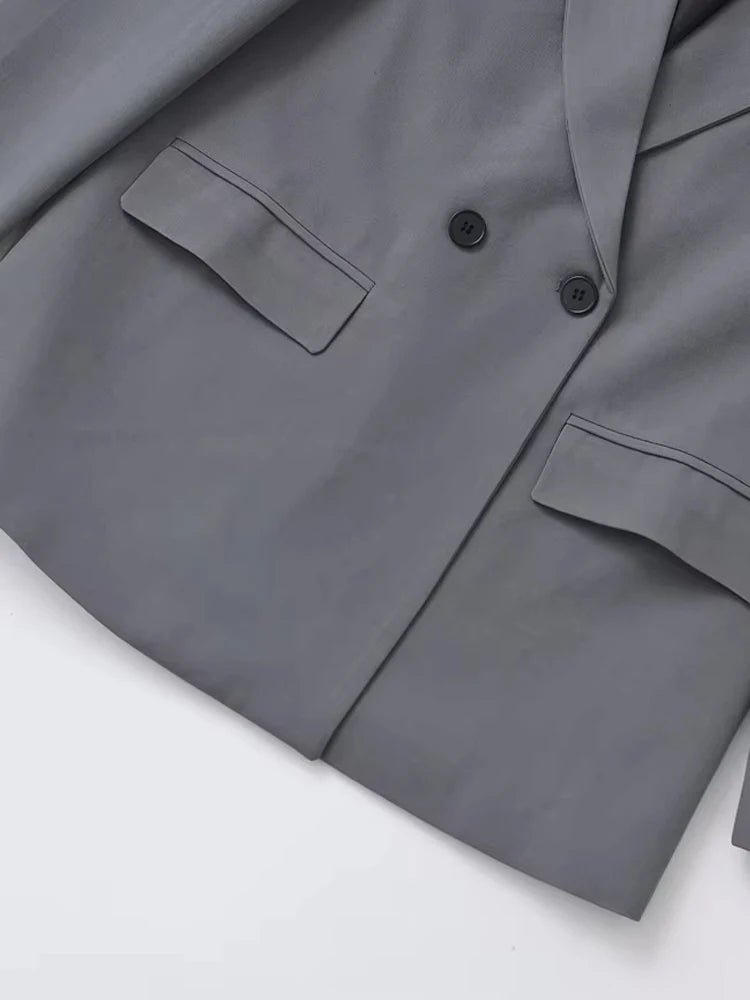 Mune | Women's Blazer - Structured With Double Button Closure