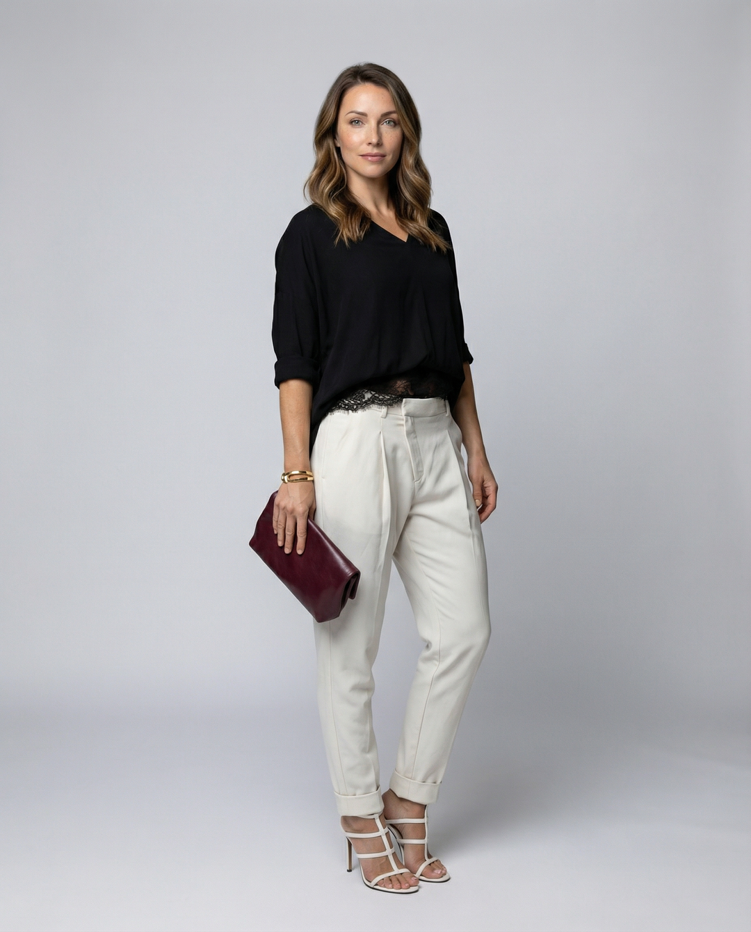 Elegant women's tailored trousers
